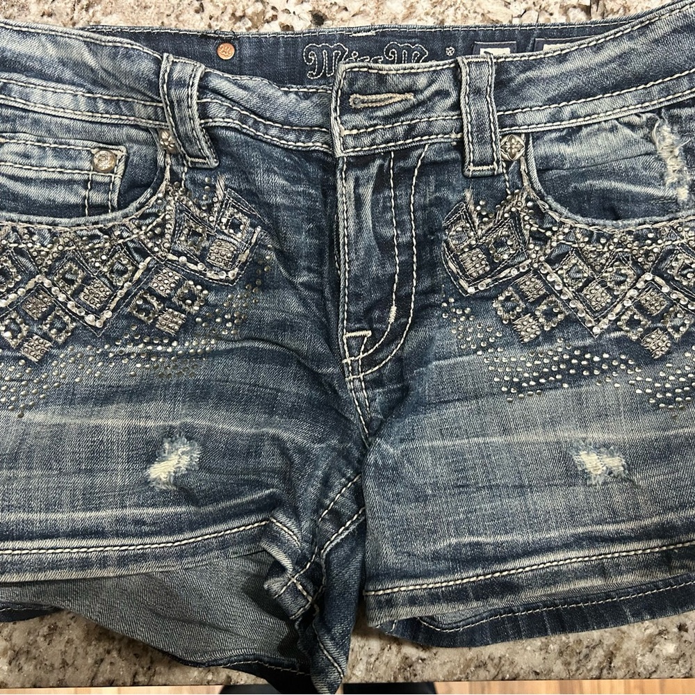 Miss Me Women's Blue Embellished Jeans